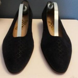 Salvatore Ferragamo Blue Rio Pumps Size: US 7.5 Narrow (AA, N)